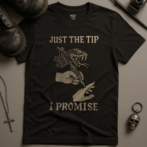 Printify T-Shirt Black / S Just The Tip T-Shirt