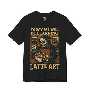 Printify T-Shirt Black / S Latte Art T-Shirt
