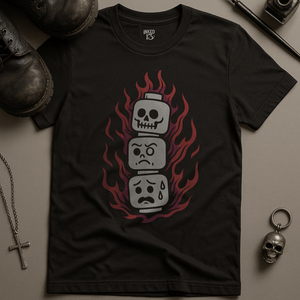 Printify T-Shirt Black / S Lego Skulls T-Shirt