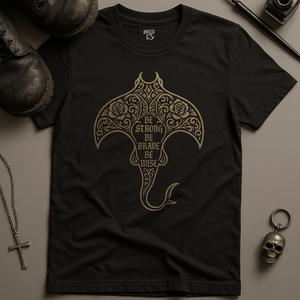 Printify T-Shirt Black / S Māori Manta Ray T-Shirt