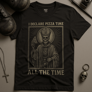T-Shirt Black / S Pizza Time All The Time T-Shirt