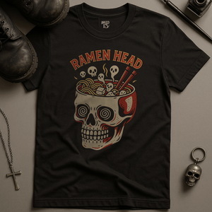 Printify T-Shirt Black / S Ramen Head T-Shirt
