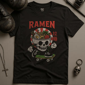 Printify T-Shirt Black / S Ramen Skater T-Shirt