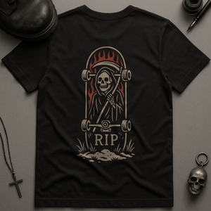 T-Shirt Black / S Skateboard Gravestone T-Shirt
