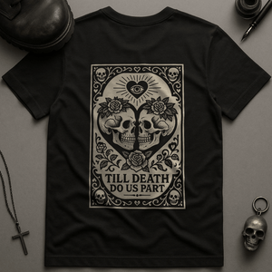 Printify T-Shirt Black / S Till Death Do Us Part T-Shirt