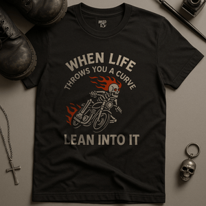 Printify T-Shirt Black / S When Life Throws You A Curve T-Shirt
