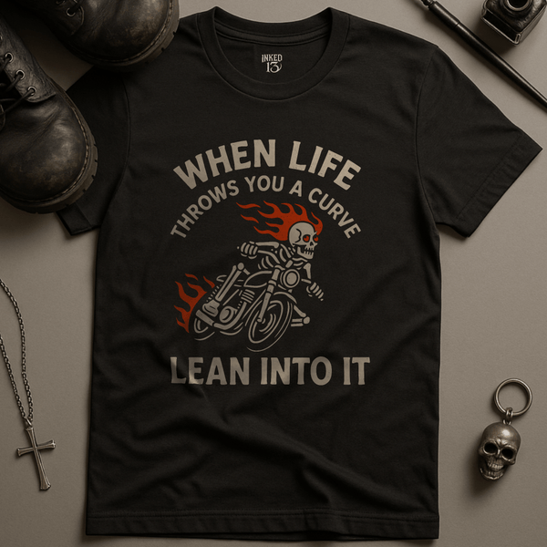 Printify T-Shirt Black / S When Life Throws You A Curve T-Shirt