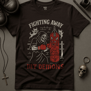 T-Shirt Brown / S Fighting My Demons T-Shirt