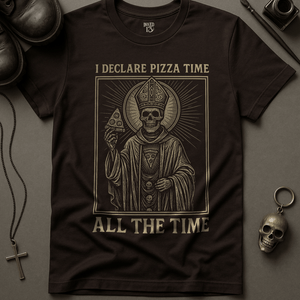 T-Shirt Brown / S Pizza Time All The Time T-Shirt
