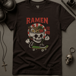 Printify T-Shirt Brown / S Ramen Skater T-Shirt