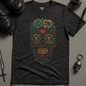 Printify T-Shirt Dark Grey / S Day Of The Dead T-Shirt