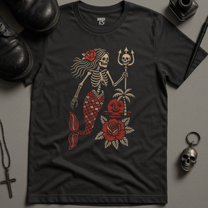 Printify T-Shirt Dark Grey / S Gothic Mermaid 2 T-Shirt