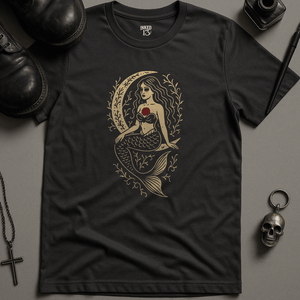 Printify T-Shirt Dark Grey / S Gothic Mermaid T-Shirt