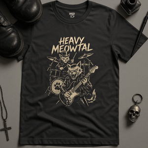 Printify T-Shirt Dark Grey / S Heavy Meowtail T-Shirt