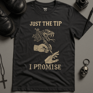 Printify T-Shirt Dark Grey / S Just The Tip T-Shirt