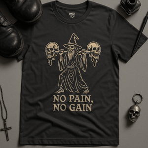 Printify T-Shirt Dark Grey / S No Pain No Gain T-Shirt
