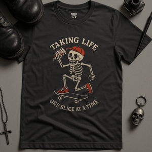 Printify T-Shirt Dark Grey / S One Slice At A Time T-Shirt