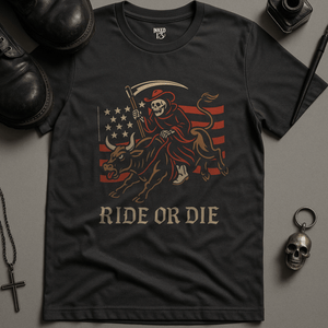 Printify T-Shirt Dark Grey / S Ride Or Die T-Shirt