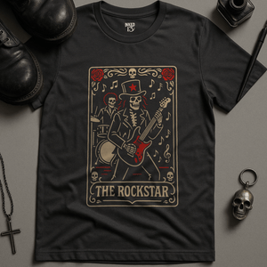 Printify T-Shirt Dark Grey / S The Rockstar Tarot T-Shirt