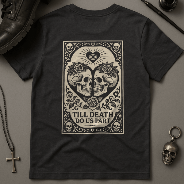 Printify T-Shirt Dark Grey / S Till Death Do Us Part T-Shirt