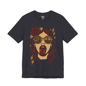 Printify T-Shirt Dark Grey / S Tongue and Lips T-Shirt