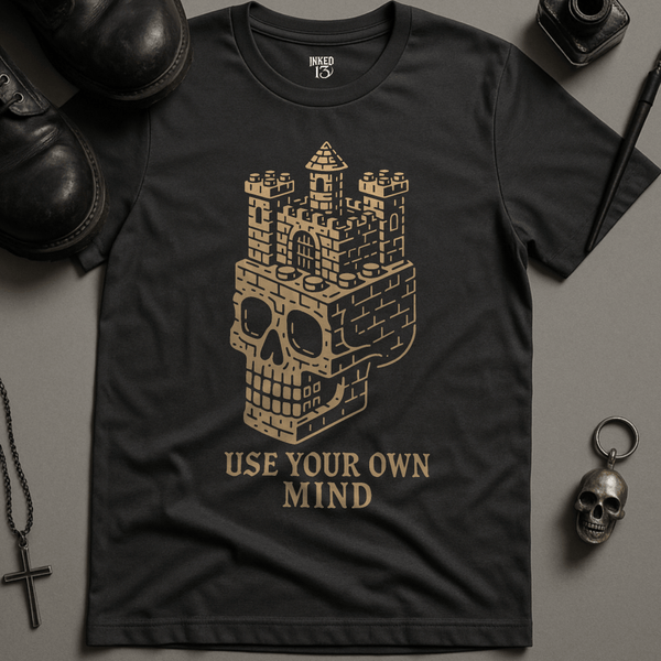 Printify T-Shirt Dark Grey / S Use Your Own Mind T-Shirt
