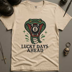 Printify T-Shirt Natural / S Lucky Days Ahead T-Shirt