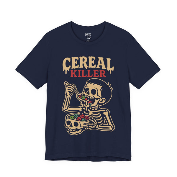 Printify T-Shirt Navy / S Cereal Killer T-Shirt