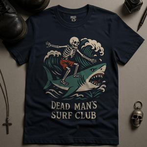 Printify T-Shirt Navy / S Dead Man's Surf Club T-Shirt