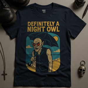 T-Shirt Navy / S Definitely A Night Owl T-Shirt