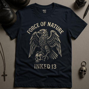 Printify T-Shirt Navy / S Eagle Inked 13 T-Shirt