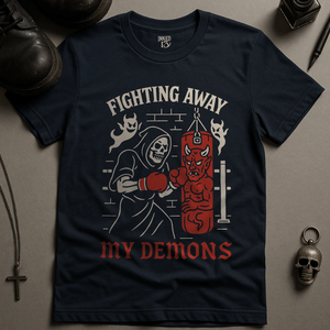 T-Shirt Navy / S Fighting My Demons T-Shirt