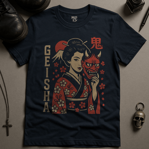 T-Shirt Navy / S Geisha Demon T-Shirt