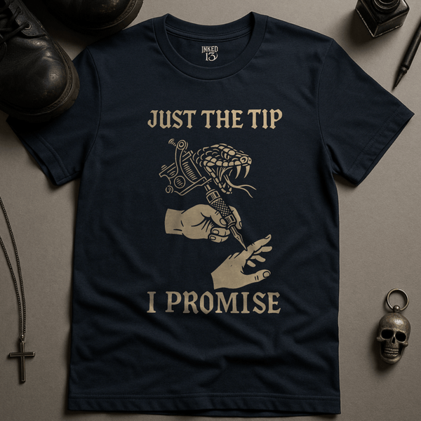 Printify T-Shirt Navy / S Just The Tip T-Shirt