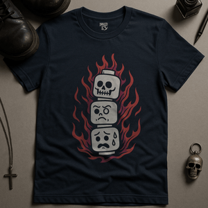 Printify T-Shirt Navy / S Lego Skulls T-Shirt