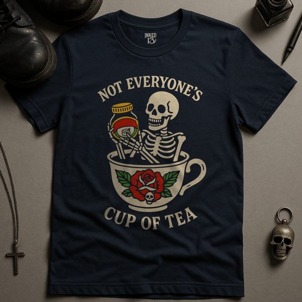 Printify T-Shirt Navy / S Not Everyone's Cup Of Tea T-Shirt