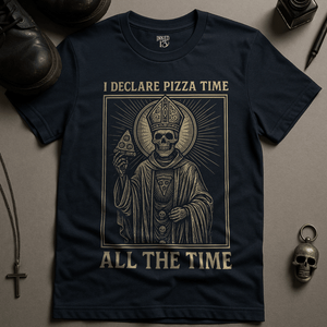 T-Shirt Navy / S Pizza Time All The Time T-Shirt
