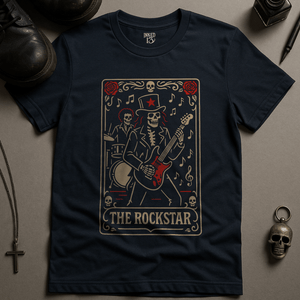 Printify T-Shirt Navy / S The Rockstar Tarot T-Shirt