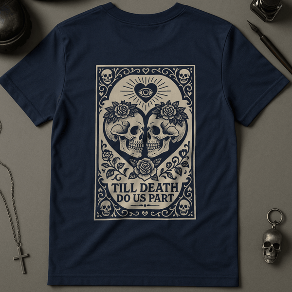 Printify T-Shirt Navy / S Till Death Do Us Part T-Shirt