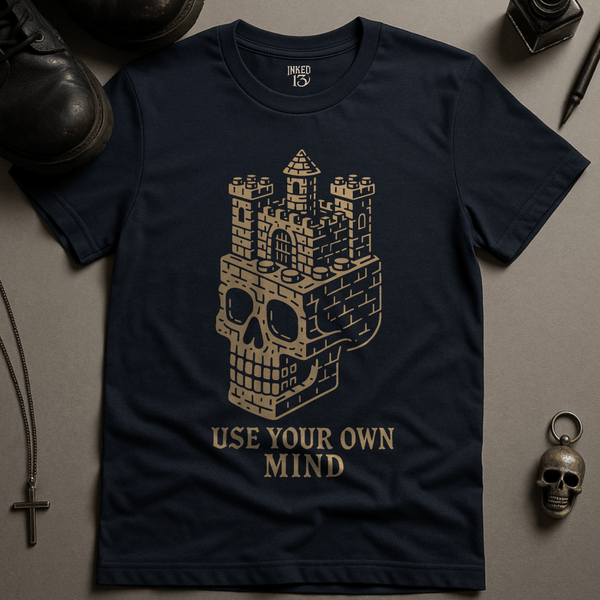 Printify T-Shirt Navy / S Use Your Own Mind T-Shirt