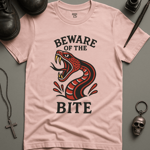 Printify T-Shirt Soft Pink / S Beware Of The Bite T-Shirt