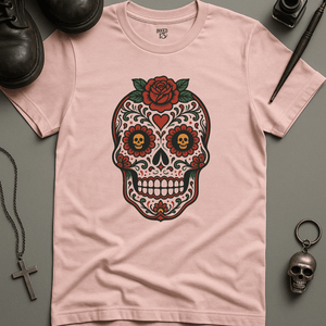 Printify T-Shirt Soft Pink / S Day Of The Dead T-Shirt