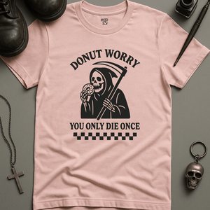 Printify T-Shirt Soft Pink / S Donut Worry T-Shirt