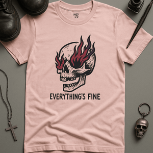 Printify T-Shirt Soft Pink / S Everything Is Fine 2 T-Shirt