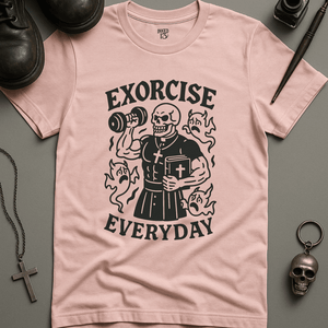 Printify T-Shirt Soft Pink / S Exorcise Everyday T-Shirt