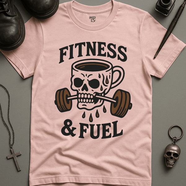 Printify T-Shirt Soft Pink / S Fitness and Fuel T-Shirt
