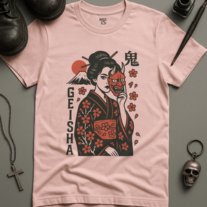 T-Shirt Soft Pink / S Geisha Demon T-Shirt