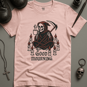 Printify T-Shirt Soft Pink / S Good Mourning T-Shirt