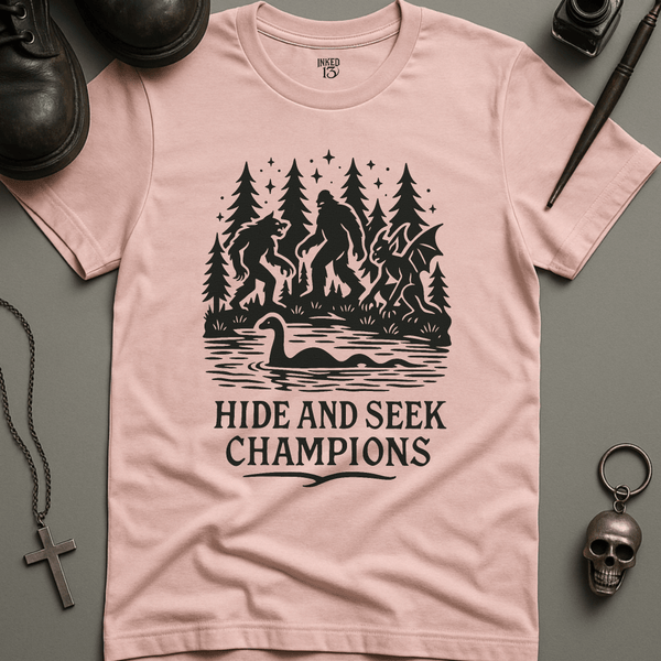 Printify T-Shirt Soft Pink / S Hide and Seek Champions T-Shirt