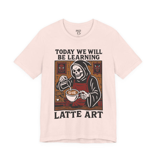 Printify T-Shirt Soft Pink / S Latte Art T-Shirt